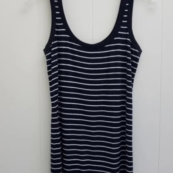 Striped Raw Hem Tank Top - Picture 1 of 1